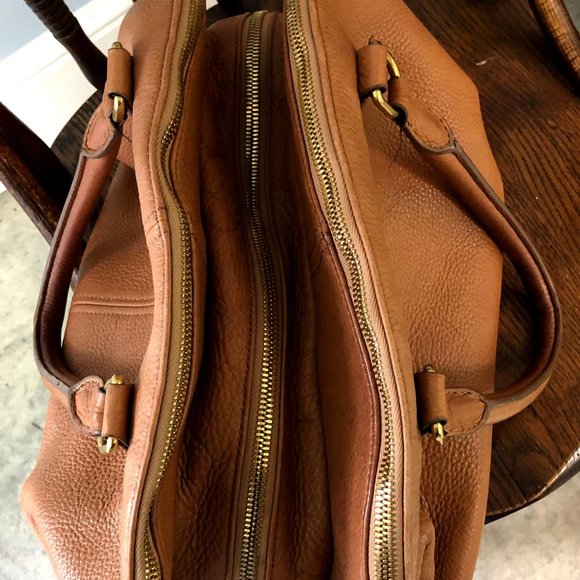 J.CREW Biennial Satchel Leather Handbag - Picture 3 of 10
